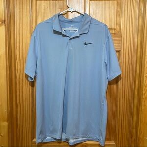 Nike Men's Light Gray Dri-FIT Polo Shirt (XL)
